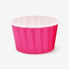 Капсула бумажная с подворотом Фуксия (с ламинацией) D50 H40 100 шт Б-9