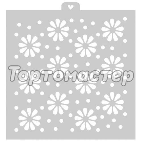 Трафарет кулинарный LUBIMOVA Цветочки LC-00008598