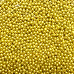 Посыпка декоративная сахарные шарики "Золото" 1-2 мм 50 г 33153