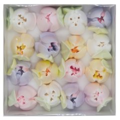 Украшение кондитерское сахарное безе "Тюльпаны ассорти" 60 г ТК001